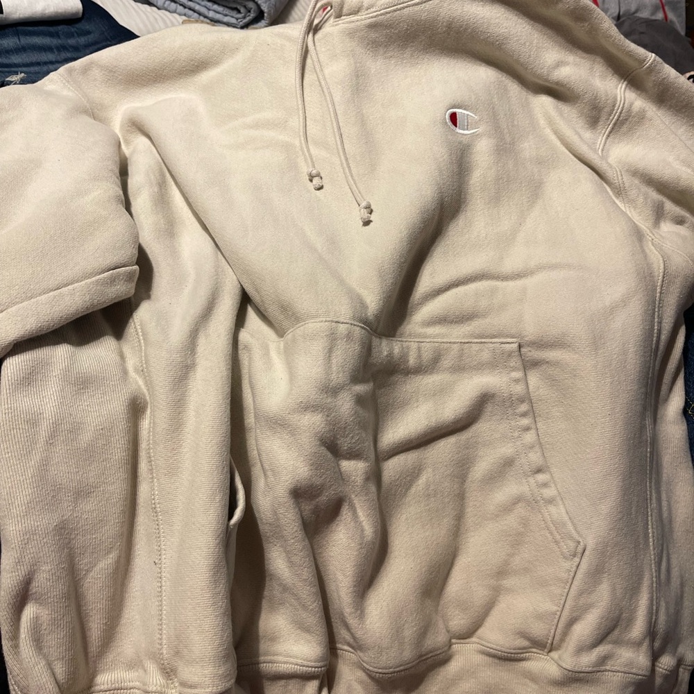 Champion Off-White Pullover Hoodie